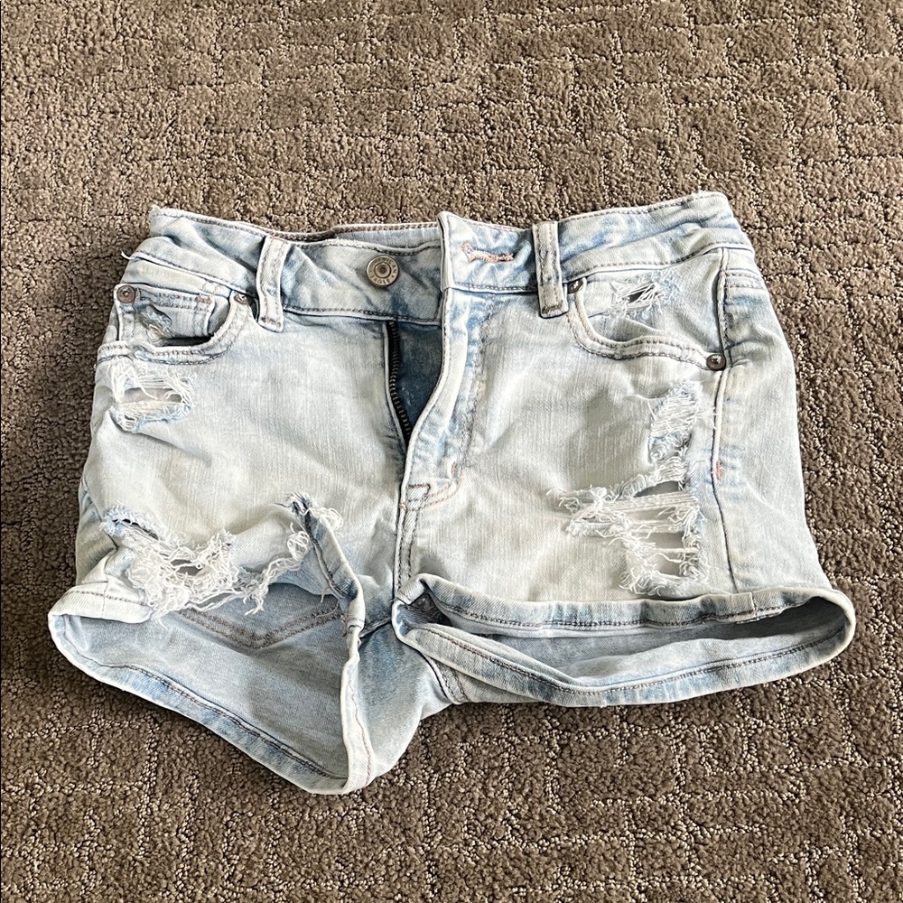 American Eagle Outfitters Light Blue Jean Shorts